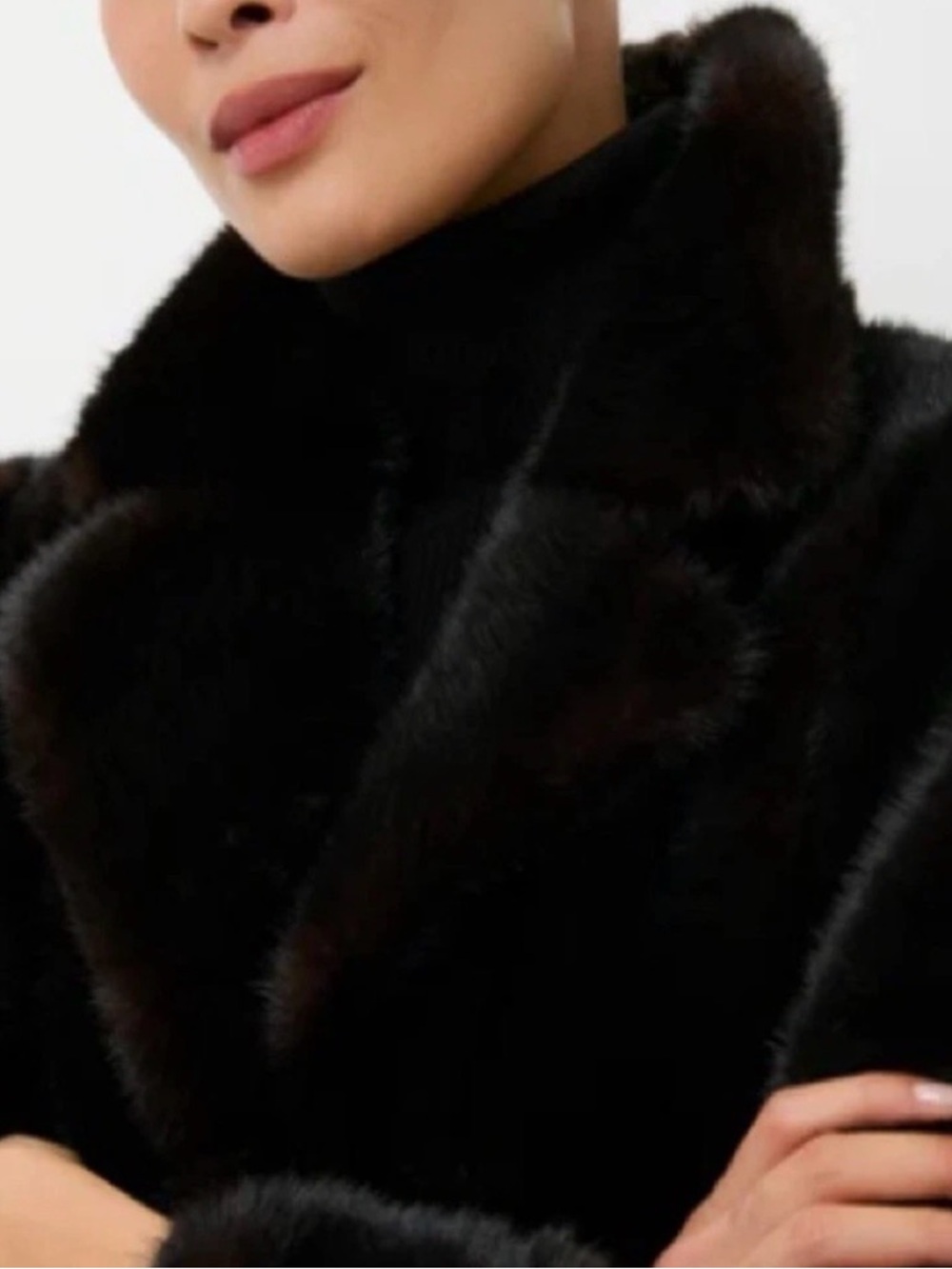 TUCKERNUCK NWT Brown Fur Carmella Coat size medium - Picture 4 of 11